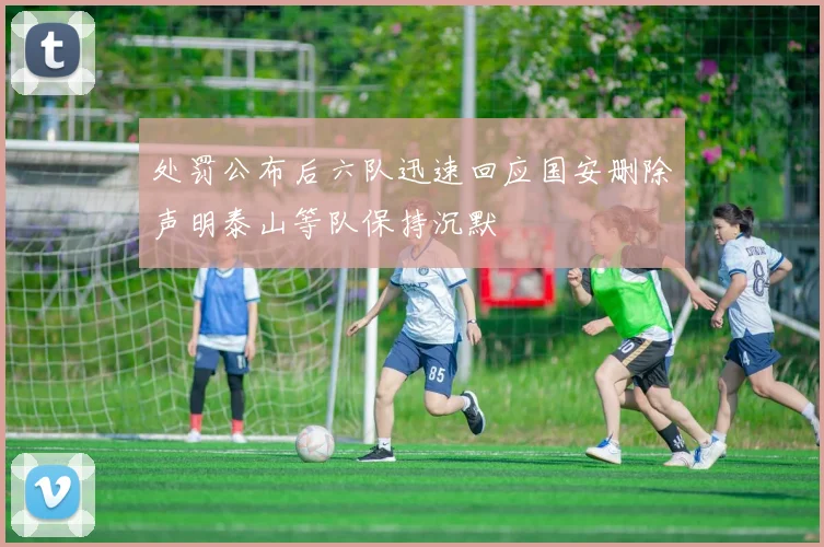 处罚公布后六队迅速回应国安删除声明泰山等队保持沉默